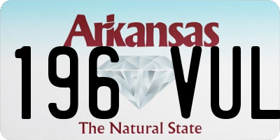 AR license plate 196VUL