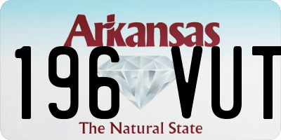 AR license plate 196VUT
