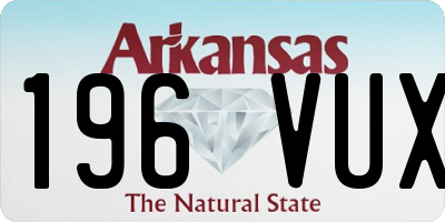 AR license plate 196VUX