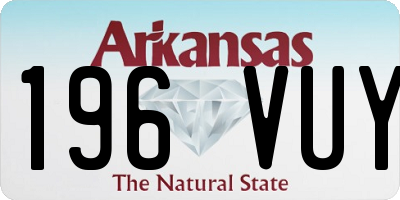 AR license plate 196VUY