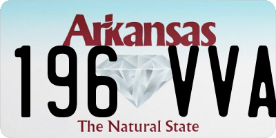 AR license plate 196VVA