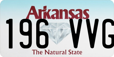 AR license plate 196VVG