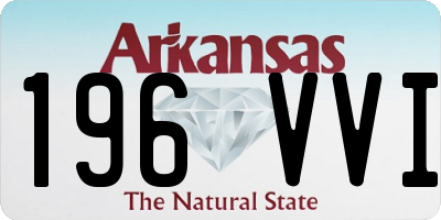 AR license plate 196VVI