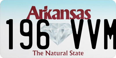 AR license plate 196VVM