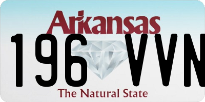 AR license plate 196VVN