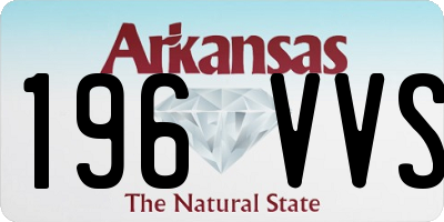 AR license plate 196VVS
