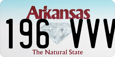 AR license plate 196VVV