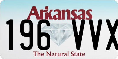 AR license plate 196VVX