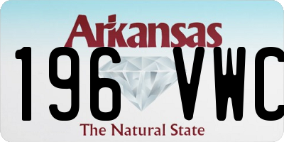 AR license plate 196VWC