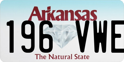 AR license plate 196VWE