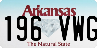 AR license plate 196VWG
