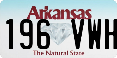 AR license plate 196VWH