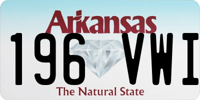 AR license plate 196VWI