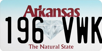 AR license plate 196VWK