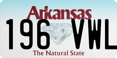 AR license plate 196VWL
