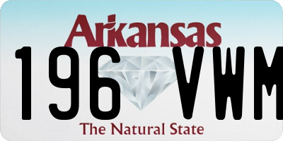 AR license plate 196VWM