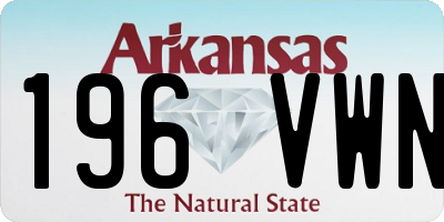 AR license plate 196VWN