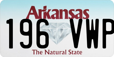 AR license plate 196VWP