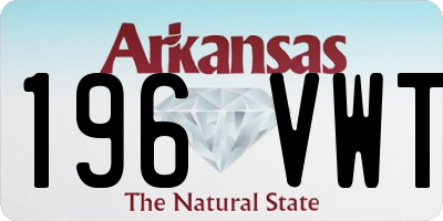 AR license plate 196VWT