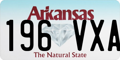 AR license plate 196VXA