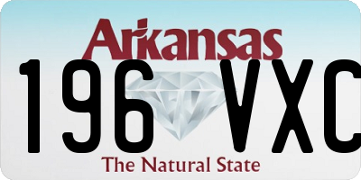 AR license plate 196VXC