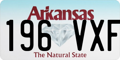 AR license plate 196VXF
