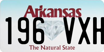 AR license plate 196VXH