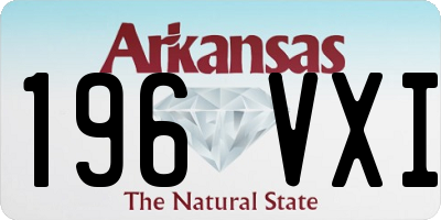 AR license plate 196VXI