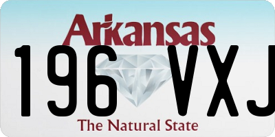 AR license plate 196VXJ