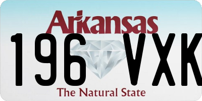 AR license plate 196VXK