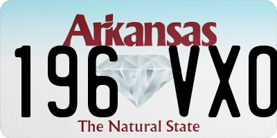 AR license plate 196VXO