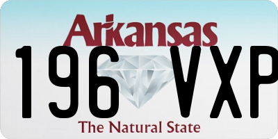 AR license plate 196VXP