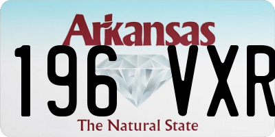 AR license plate 196VXR