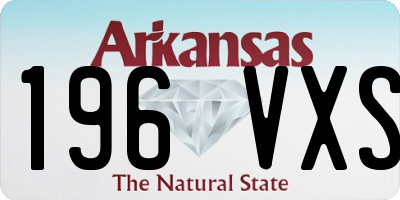 AR license plate 196VXS