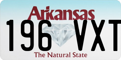 AR license plate 196VXT
