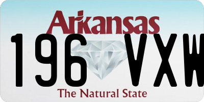 AR license plate 196VXW