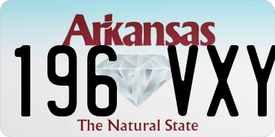 AR license plate 196VXY