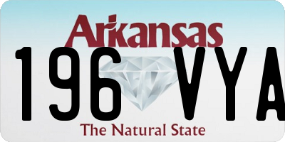 AR license plate 196VYA