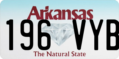 AR license plate 196VYB
