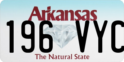 AR license plate 196VYC
