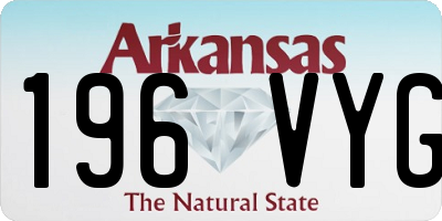 AR license plate 196VYG