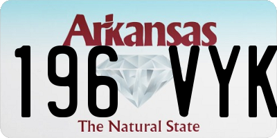 AR license plate 196VYK