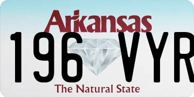 AR license plate 196VYR