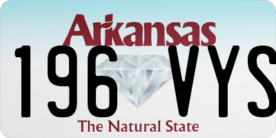 AR license plate 196VYS