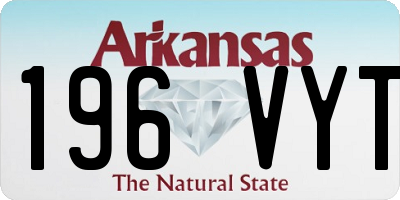 AR license plate 196VYT