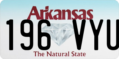 AR license plate 196VYU