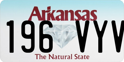AR license plate 196VYV
