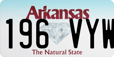 AR license plate 196VYW