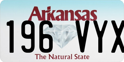 AR license plate 196VYX