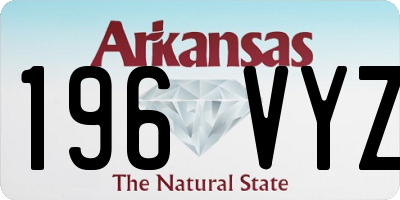 AR license plate 196VYZ